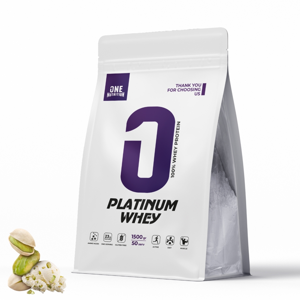 Протеин ONE NUTRITION Platinum Whey 1500 g Дубайский шоколад