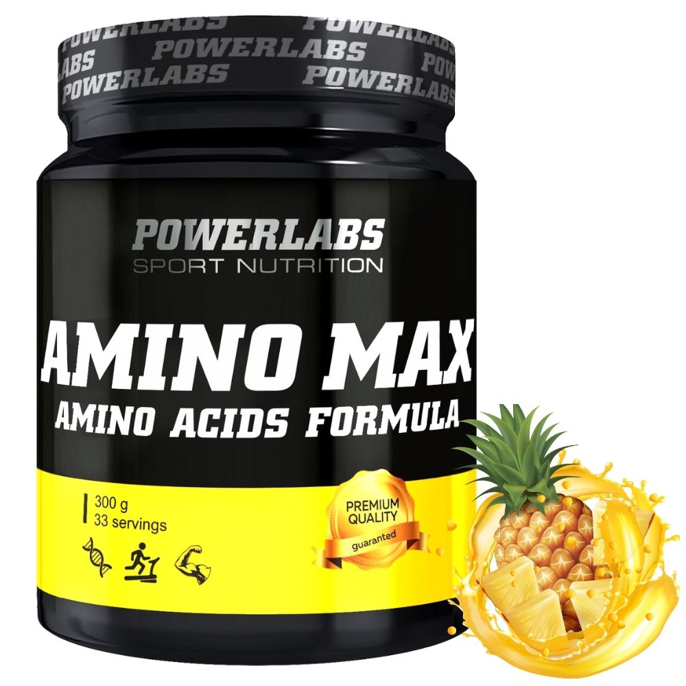Аминокислотный комплекс PowerLabs Amino Max (Комплекс аминокислот) 300 g Ананас