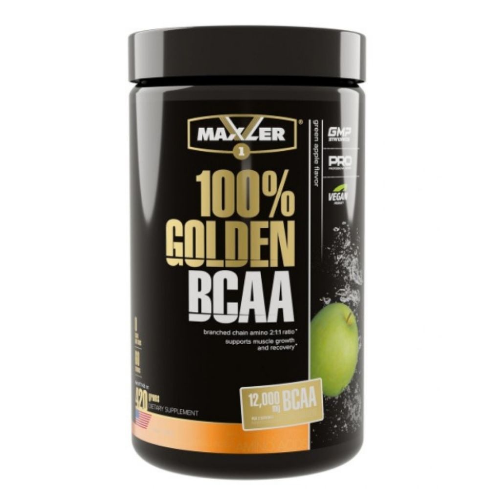 BCAA Maxler 100% Golden BCAA (БЦАА) 420 g Зелёное яблоко